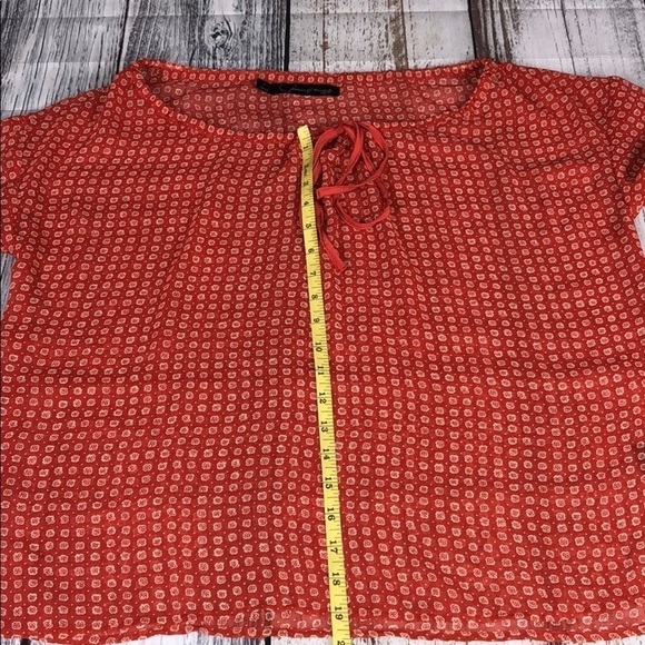 Patterson Kincaid Original Tangerine Blouse Sz S - Picture 8 of 14